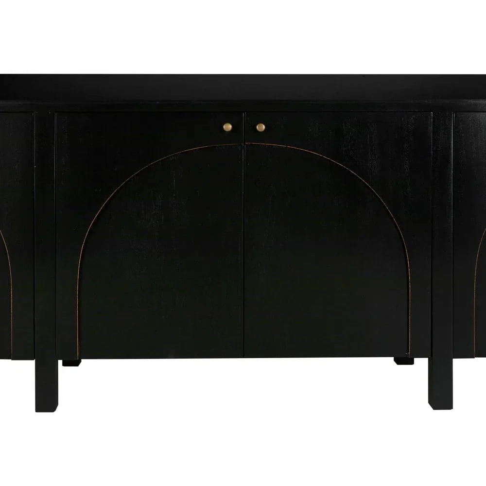 Weston Wooden Hand Rubbed Black Sideboard - LOOMLAN - Noir - Sideboards