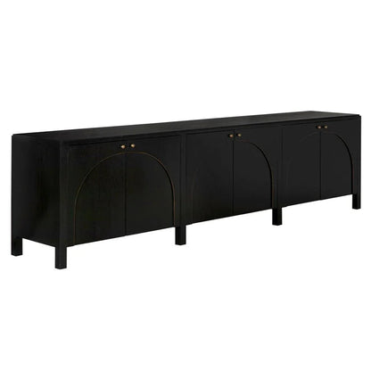 Weston Wooden Hand Rubbed Black Sideboard - LOOMLAN - Noir - Sideboards