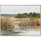 Wetland Grasses II Wood Frame Canvas Art