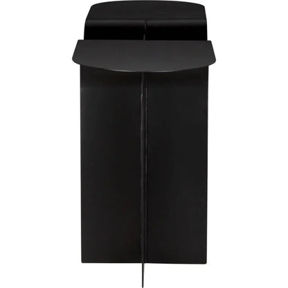 Wexler Console By Noir Black Industrial Steel - LOOMLAN - Noir - Console Tables