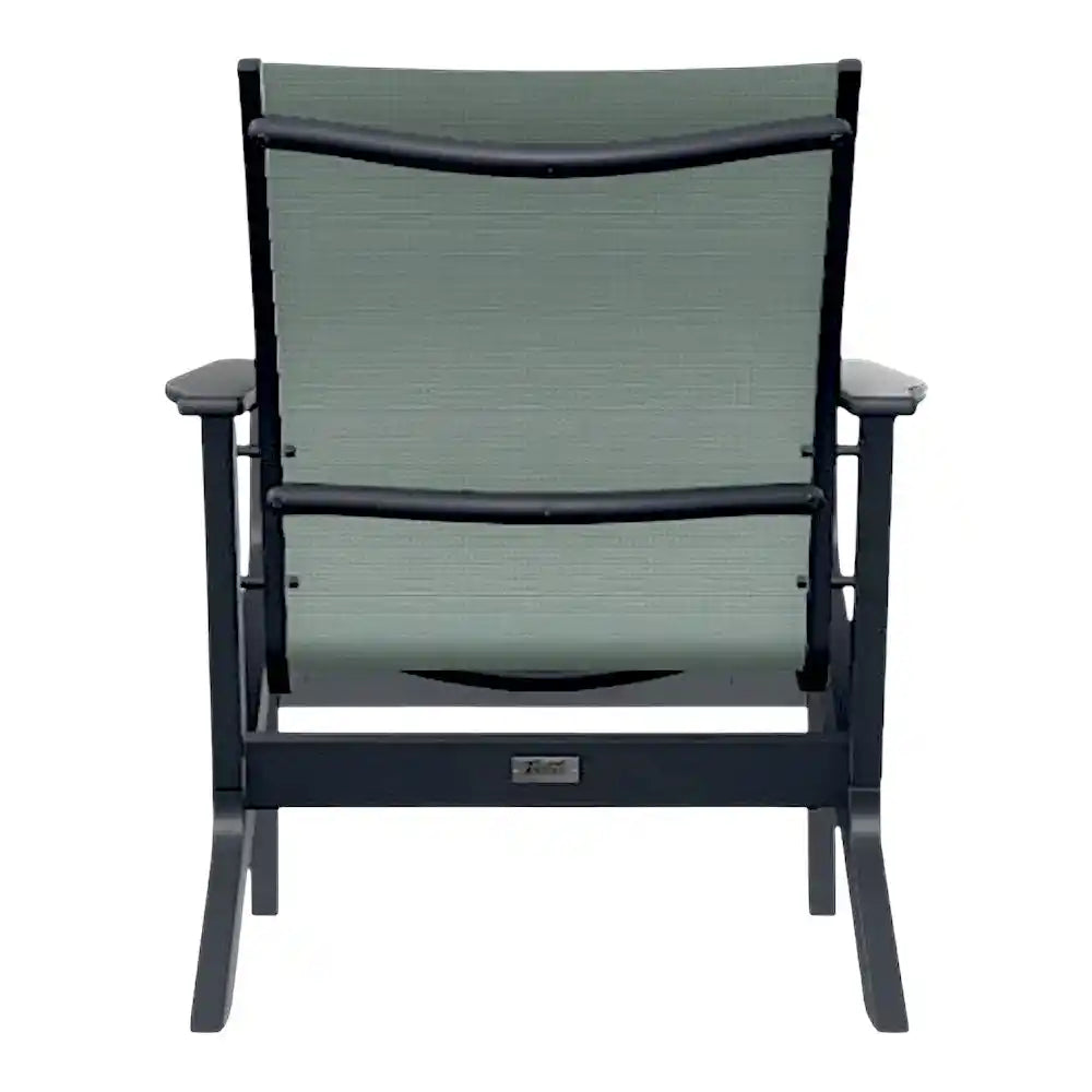 Wexler Sling Chat Height Polymer Arm Chair-Outdoor Accent Chairs-Telescope-LOOMLAN
