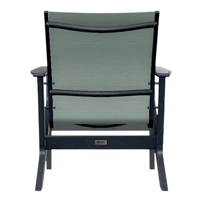 Wexler Sling Chat Height Polymer Arm Chair-Outdoor Accent Chairs-Telescope-LOOMLAN