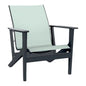 Wexler Sling Chat Height Polymer Arm Chair-Outdoor Accent Chairs-Telescope-LOOMLAN