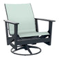 Wexler Sling Chat Height Swivel Rocker Polymer Arms-Outdoor Accent Chairs-Telescope-LOOMLAN