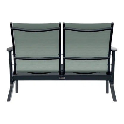 Wexler Chat Height 2 - Seat Loveseat Polymer Arms - LOOMLAN - Telescope - Outdoor Sofas & Loveseats