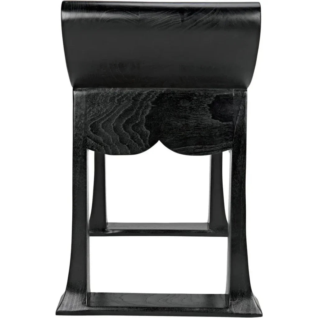 Wey Stool, Charcoal Black - LOOMLAN - Noir - Poufs and Stools
