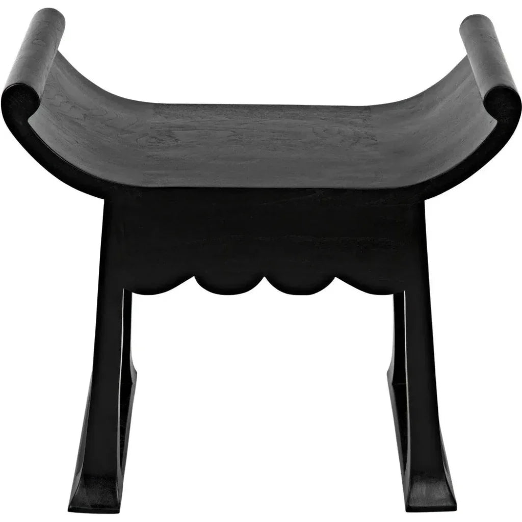 Wey Stool, Charcoal Black - LOOMLAN - Noir - Poufs and Stools