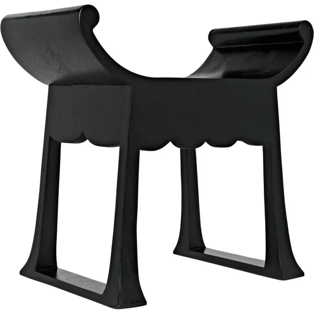Wey Stool, Charcoal Black - LOOMLAN - Noir - Poufs and Stools