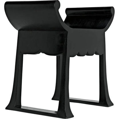 Wey Stool, Charcoal Black - LOOMLAN - Noir - Poufs and Stools
