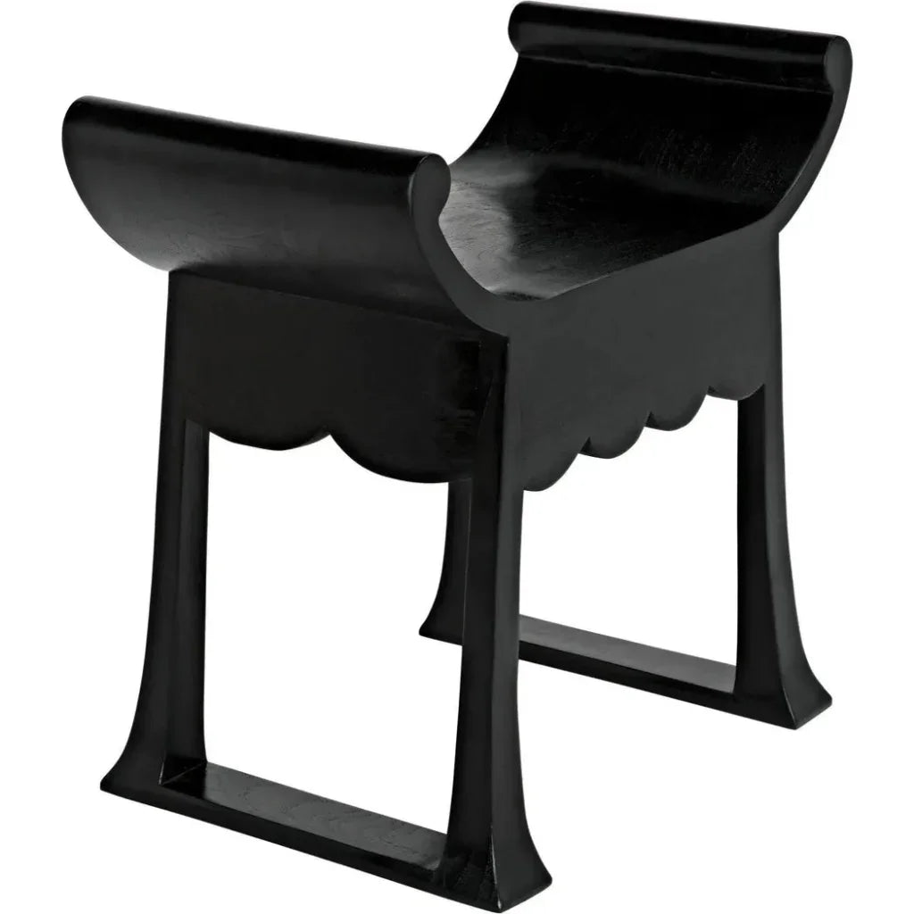 Wey Stool, Charcoal Black - LOOMLAN - Noir - Poufs and Stools