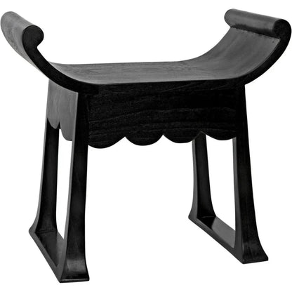 Wey Stool, Charcoal Black - LOOMLAN - Noir - Poufs and Stools