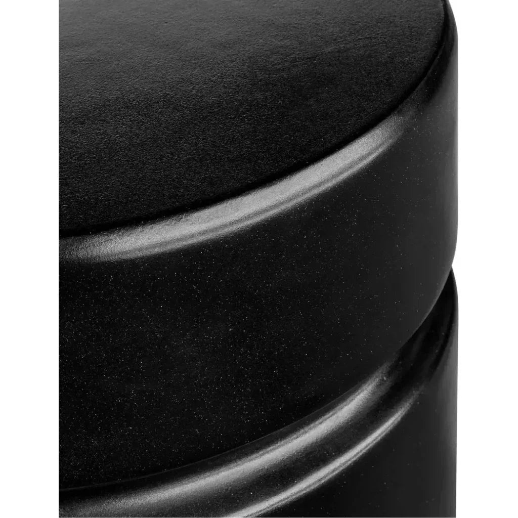 Whim Black Concrete Accent Table - LOOMLAN - Moe's Home - Side Tables