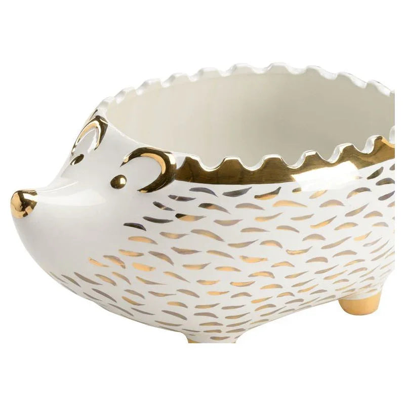 Whimsical Hedgehog Shaped Ceramic Bowl - LOOMLAN - Chelsea House - Boxes & Bowls