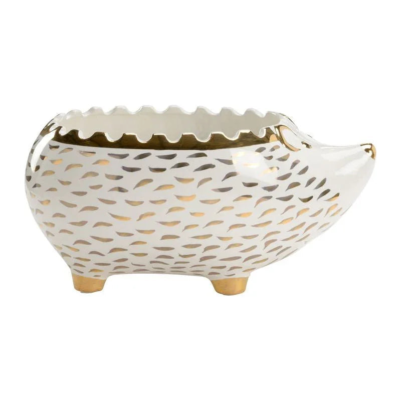 Whimsical Hedgehog Shaped Ceramic Bowl - LOOMLAN - Chelsea House - Boxes & Bowls