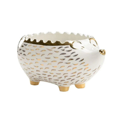 Whimsical Hedgehog Shaped Ceramic Bowl - LOOMLAN - Chelsea House - Boxes & Bowls