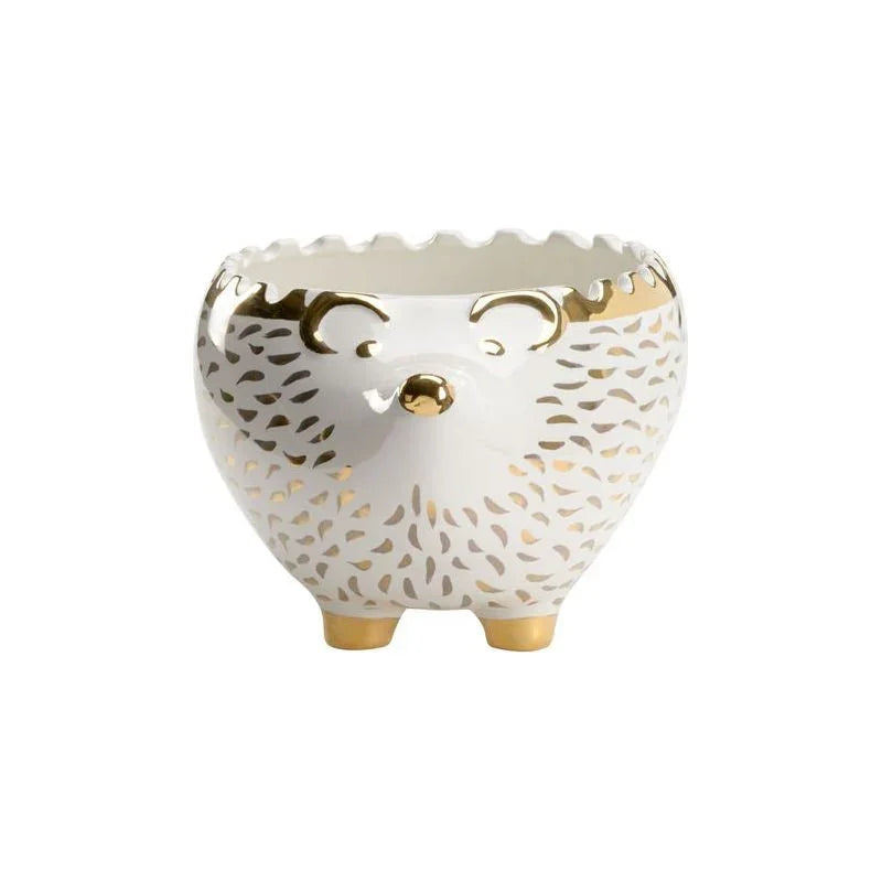 Whimsical Hedgehog Shaped Ceramic Bowl - LOOMLAN - Chelsea House - Boxes & Bowls