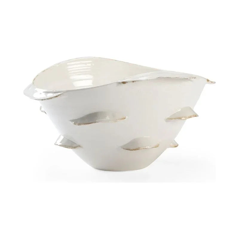 Whiston Antique White Ceramic Bowl - LOOMLAN - Chelsea House - Boxes & Bowls