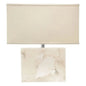 White Alabaster Borealis Table Lamp - LOOMLAN - Jamie Young - Table Lamps