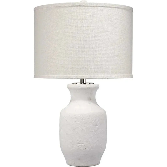 White Cement Gilbert Table Lamp - LOOMLAN - Jamie Young - Table Lamps