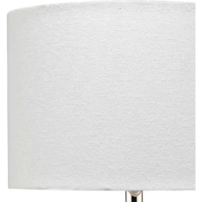 White Ceramic Ashwell Table Lamp - LOOMLAN - Jamie Young - Table Lamps