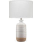 White Ceramic Ashwell Table Lamp - LOOMLAN - Jamie Young - Table Lamps