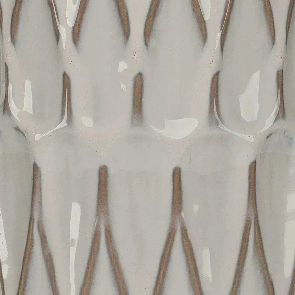 White Ceramic Dalia Table Lamp - LOOMLAN - Jamie Young - Table Lamps