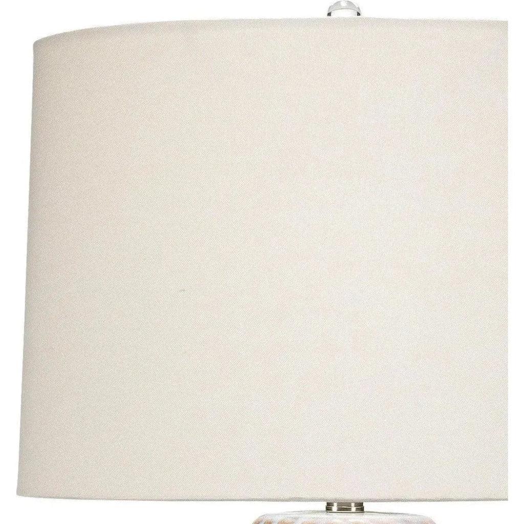 White Ceramic Harper Table Lamp - LOOMLAN - Jamie Young - Table Lamps