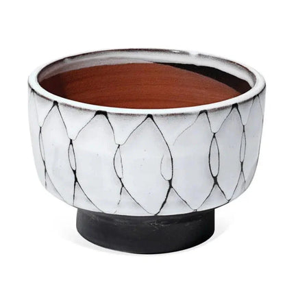 White Ceramic Striae Vessels (Set of 3) - LOOMLAN - Jamie Young - Vases & Jars