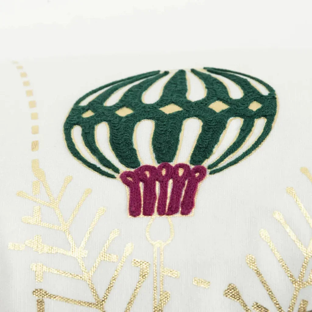 White Christmas Lumbar Decorative Pillow White - LOOMLAN - LOOMLAN - Throw Pillows