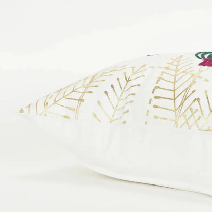 White Christmas Lumbar Decorative Pillow White - LOOMLAN - LOOMLAN - Throw Pillows