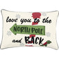 White Christmas Lumbar Pillow North Pole - LOOMLAN - LOOMLAN - Throw Pillows