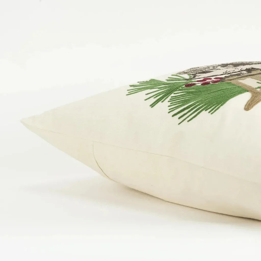 White Christmas Throw Pillow Down Insert Betty - LOOMLAN - LOOMLAN - Throw Pillows