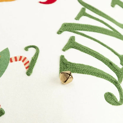 White Christmas Throw Pillow Down Insert Elves - LOOMLAN - LOOMLAN - Throw Pillows