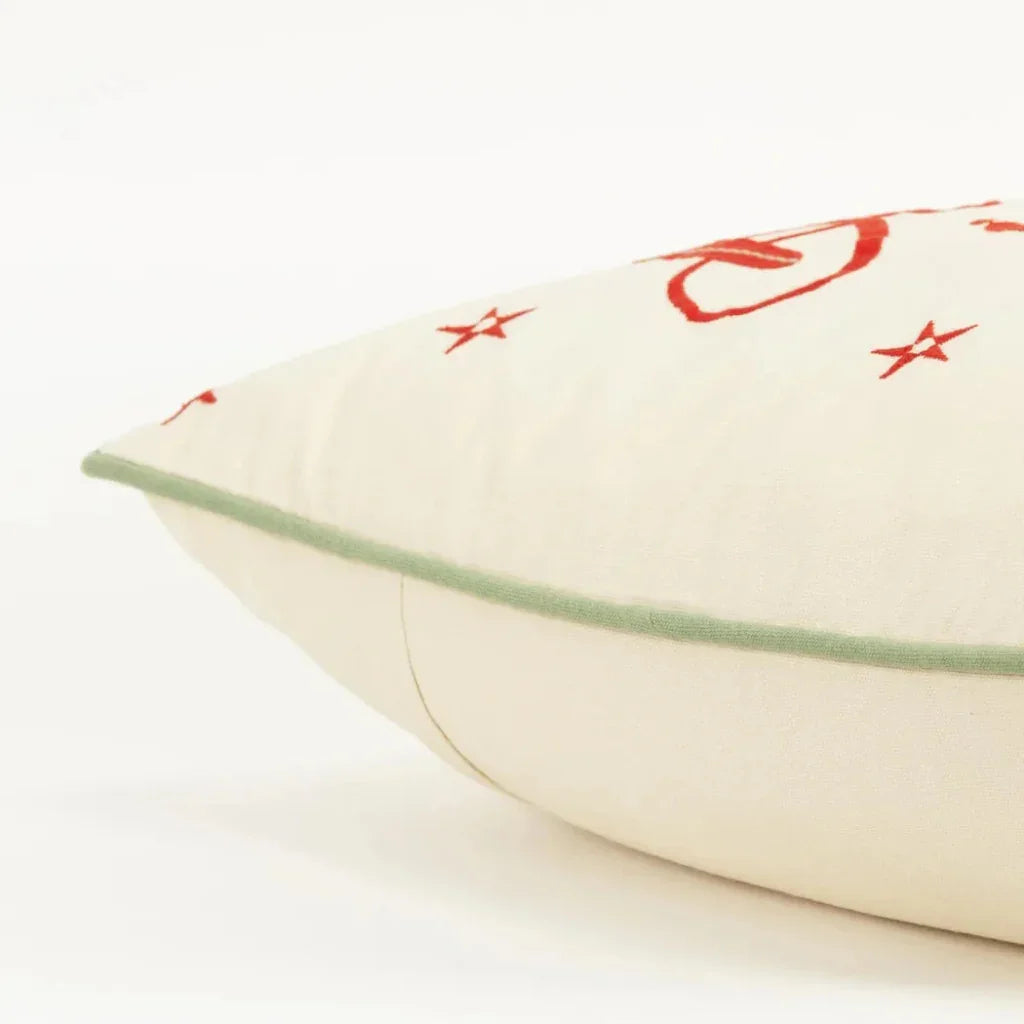 White Christmas Throw Pillow Down Insert Magic - LOOMLAN - LOOMLAN - Throw Pillows