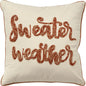 White Christmas Throw Pillow Sweater Weather - LOOMLAN - LOOMLAN - Throw Pillows