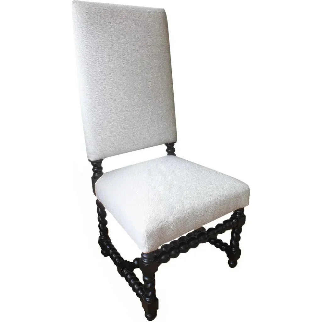 White Dining Chair Cordoba, Woolan Bleach - LOOMLAN - Peninsula Home - Dining Chairs