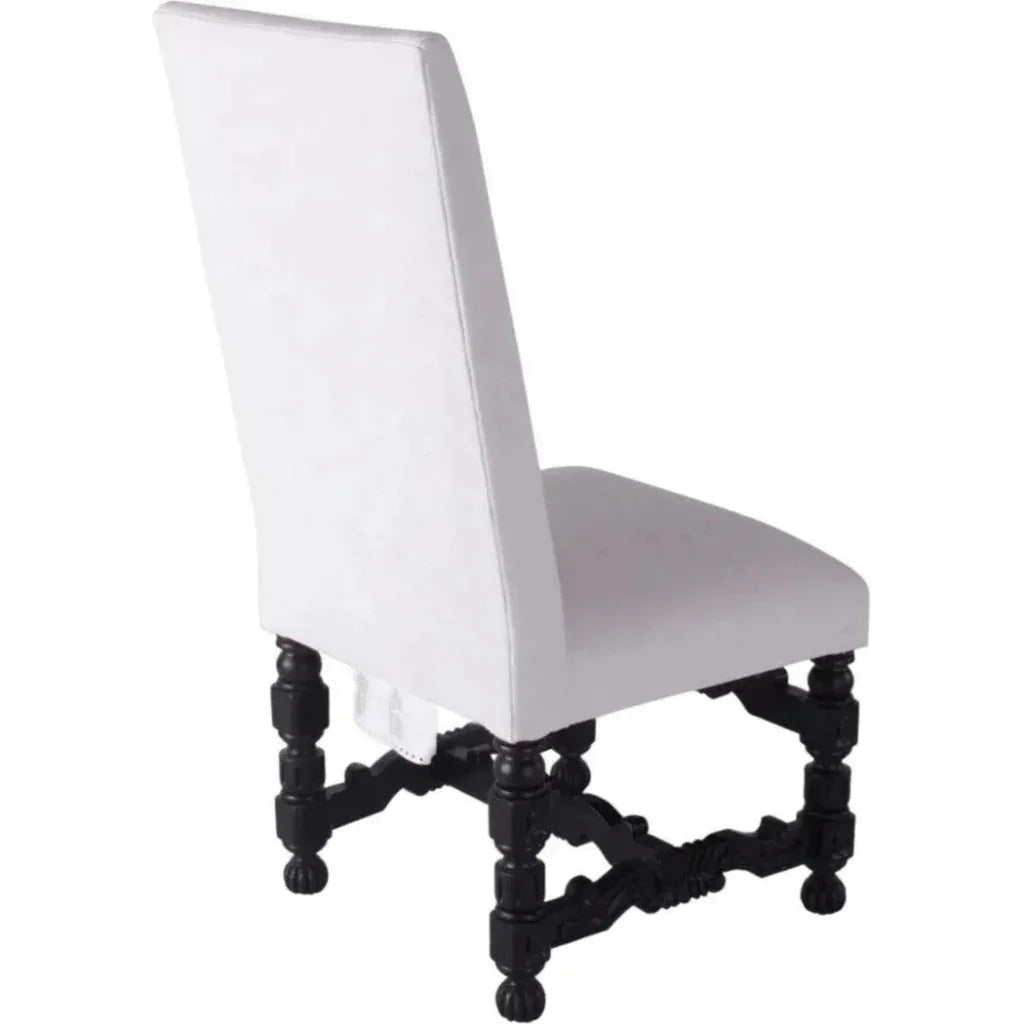 White Dining Chair Finisterra, Bae Porcelain - LOOMLAN - Peninsula Home - Dining Chairs
