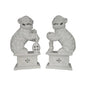 White Foo Porcelain Made Dog Sculpture (Pr) - LOOMLAN - Chelsea House - Statues & Sculptures