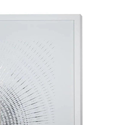 White Frame Hand Embellished-Framed Wall Art-SUNPAN-LOOMLAN