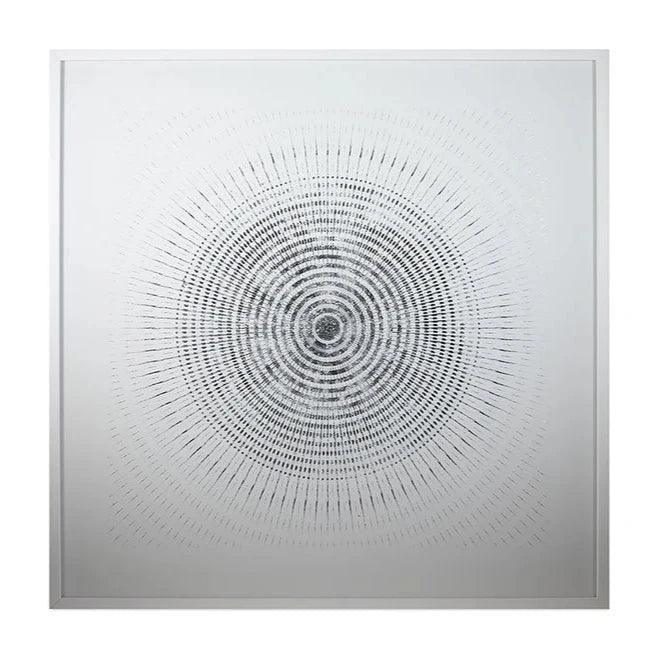 White Frame Hand Embellished-Framed Wall Art-SUNPAN-LOOMLAN