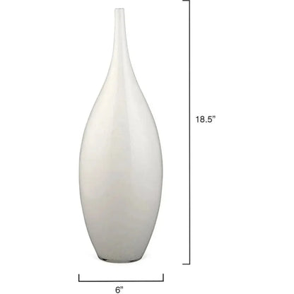 White Glass Nymph Decorative Vases 3PC - LOOMLAN - Jamie Young - Vases & Jars