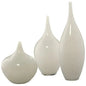 White Glass Nymph Decorative Vases 3PC - LOOMLAN - Jamie Young - Vases & Jars