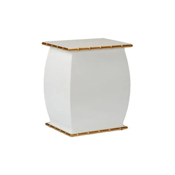 White Lacquered Wooden Drinks Table - LOOMLAN - Chelsea House - Side Tables