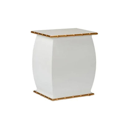 White Lacquered Wooden Drinks Table - LOOMLAN - Chelsea House - Side Tables