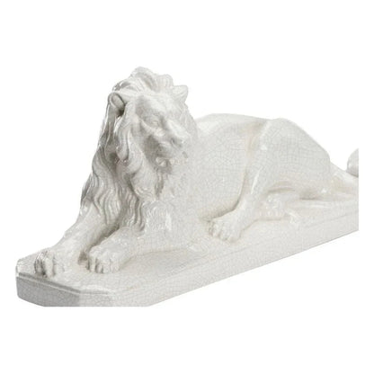 White Lions Looked Sculpture (Pr) - LOOMLAN - Chelsea House - Statues & Sculptures
