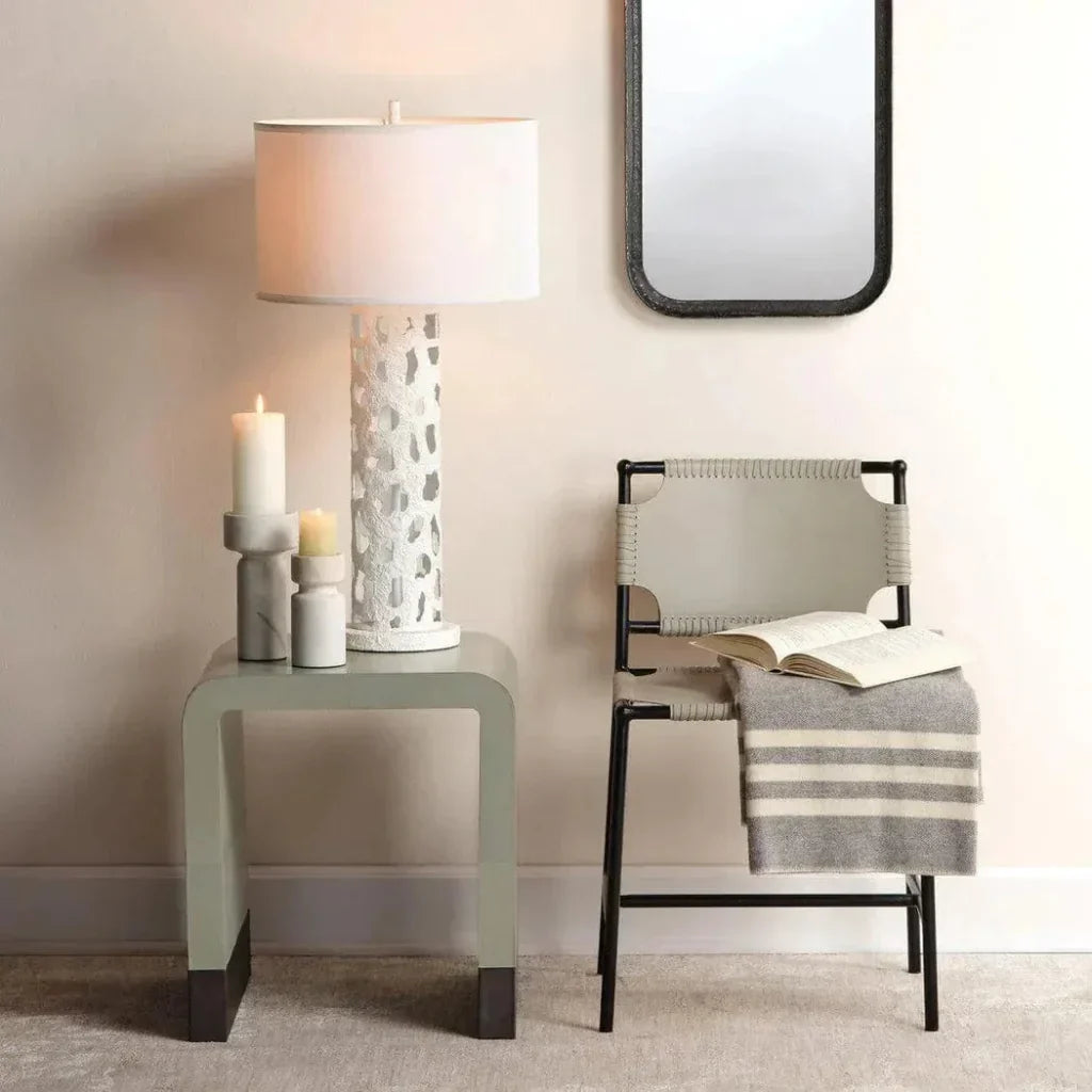 White Marble Apollo Candleholder - LOOMLAN - Jamie Young - Candle Holders