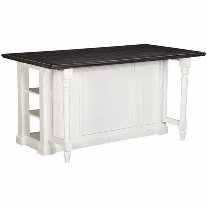 White Modern Kitchen Island Bar Table - LOOMLAN - Sunny D - Bar Tables