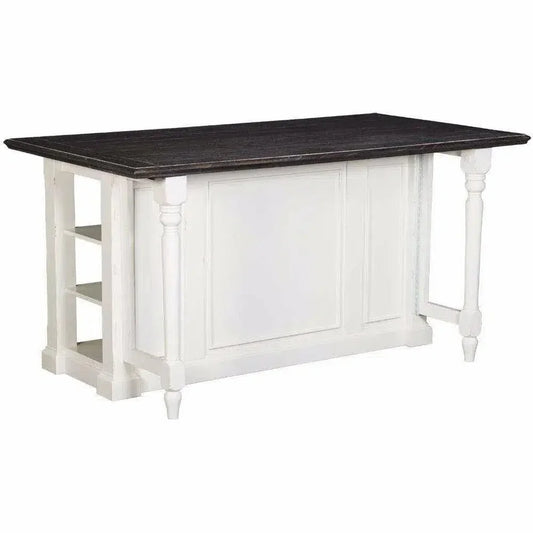 White Modern Kitchen Island Bar Table - LOOMLAN - Sunny D - Bar Tables