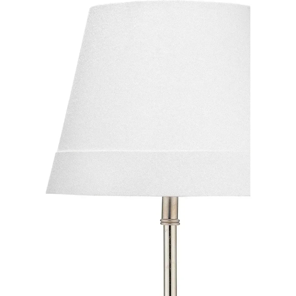 White Nickel Marble Iron Darcey Table Lamp - LOOMLAN - Jamie Young - Table Lamps