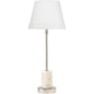 White Nickel Marble Iron Darcey Table Lamp - LOOMLAN - Jamie Young - Table Lamps